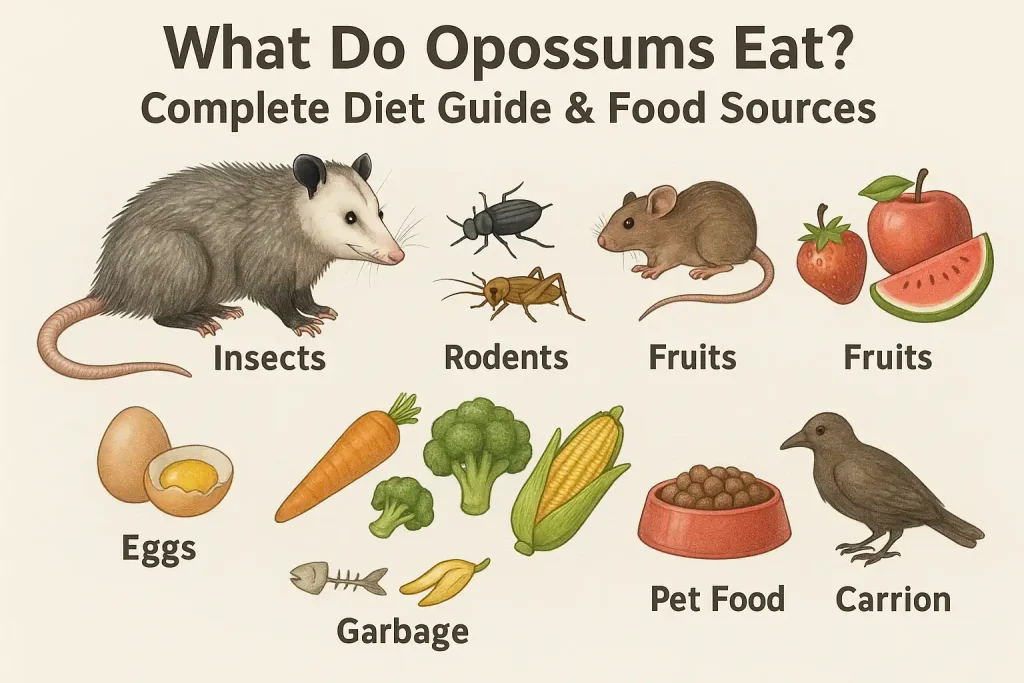 What do opossums eat