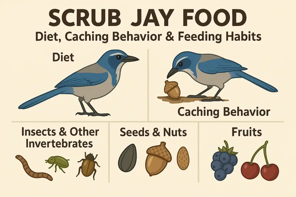 Scrub jay food