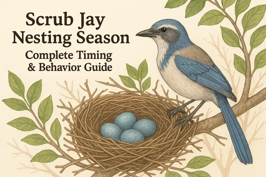 Scrub jay nesting season